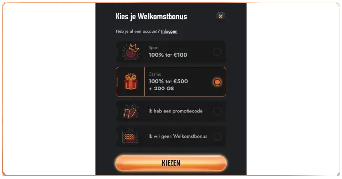 GranSino Casino registreren banner